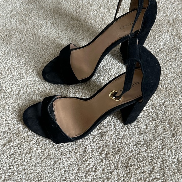 Merona Women's black high heel sandal - Picture 1 of 3